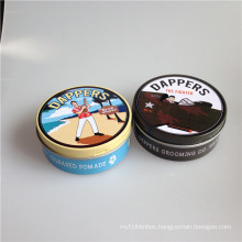 Round Shoe Polish Can with Plastic Tray Inside